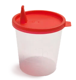 Covetrus Couvercle rouge à pression pour récipient d'urine 125ml